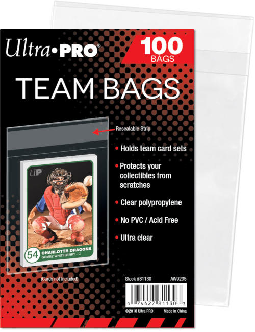 Ultra Pro Team Bags Resealable Sleeves (100ct)